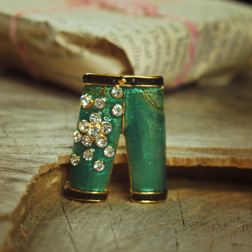 Long Pants Brooch  #5157